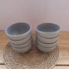 Grey small soup bowls