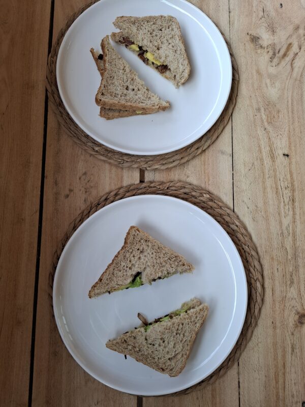 White porcelain dinner plates(set of 4)